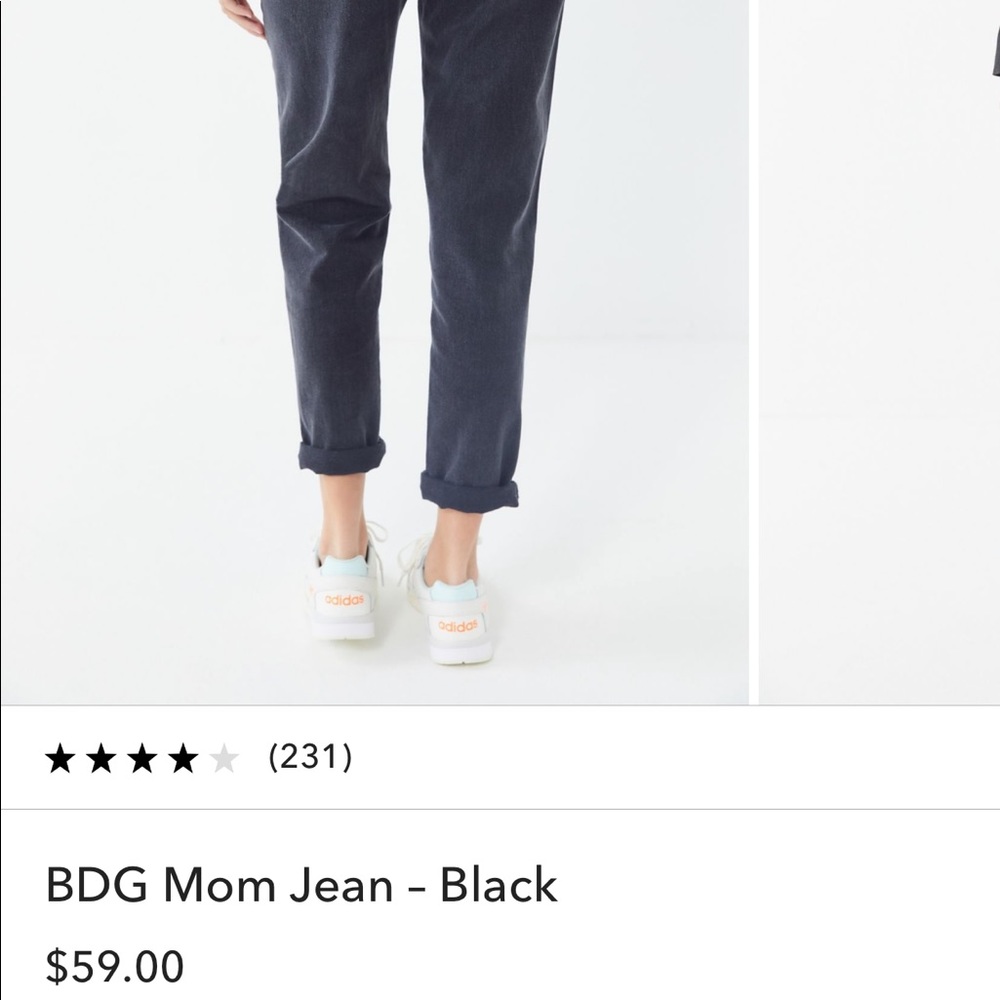 BDG Mom Jean washed black